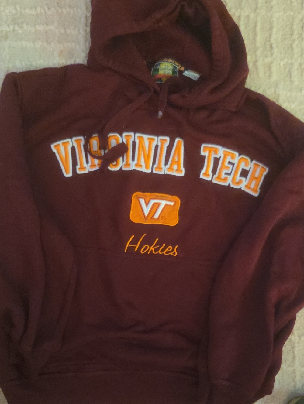 Virginia Tech VT Hokies Maroon Hoodie, Men's M